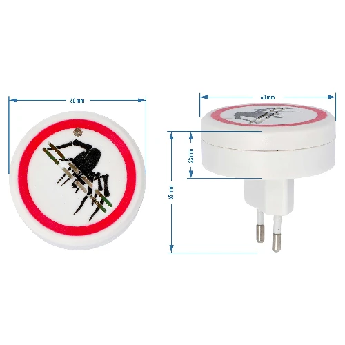 Ultrasonic spider repeller - for home use - 6 ['repeller', ' spider repeller', ' ultrasonic repeller', ' electric repeller', ' insect repeller']