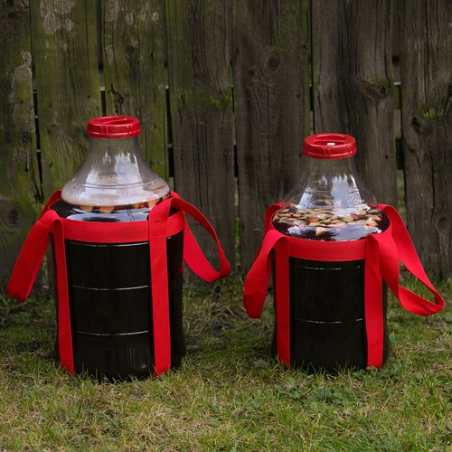 Unbreakable Demijohn - 20 L with braces - 9 ['demijohns', ' shatterproof demijohns', ' 20l demijohns', ' beer container', ' beer demijohns', ' fermenter', ' fermentable', ' unbreakable demijohns', ' wide mouth demijohns', ' balloon holder']