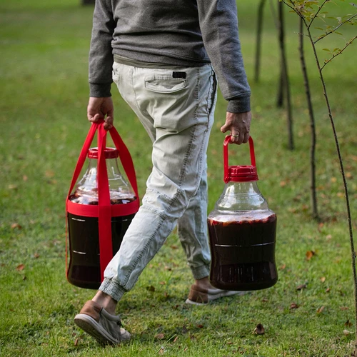 Unbreakable Demijohn - 20 L with braces - 12 ['demijohns', ' shatterproof demijohns', ' 20l demijohns', ' beer container', ' beer demijohns', ' fermenter', ' fermentable', ' unbreakable demijohns', ' wide mouth demijohns', ' balloon holder']