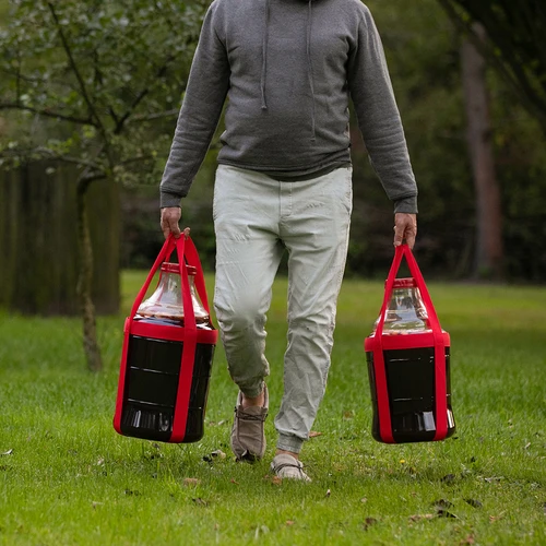 Unbreakable Demijohn - 25 L with braces - 10 ['demijohns', ' shatterproof demijohns', ' 25l demijohns', ' beer container', ' beer demijohns', ' fermenter', ' fermentable', ' unbreakable demijohns', ' wide mouth demijohns', ' balloon holder']