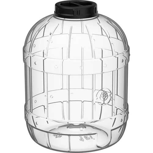 Unbreakable, multifunctional jar with black cap, 15 L - 2 ['preserving jars', ' pickle jar', ' cucumber jar', ' liqueur jar', ' 15 l jar', ' certified jar', ' unbreakable jar', ' multi-purpose jar', ' multi-purpose jar', ' preserving jar', ' plastic jar', ' plastic jar']