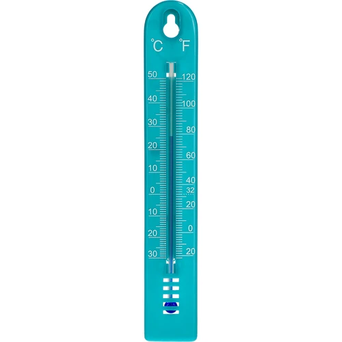 Universal-Thermometer, blue (-30°C to +50°C) 17cm  - 1 ['thermometer', ' universal thermometer', ' plastic thermometer', ' thermometer with legible scale', ' thermometer with dual scale', ' thermometer for rooms with high humidity']