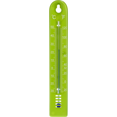 Universal-Thermometer, green (-30°C to +50°C) 17cm  - 1 ['thermometer', ' universal thermometer', ' plastic thermometer', ' thermometer with legible scale', ' thermometer with dual scale', ' thermometer for rooms with high humidity']