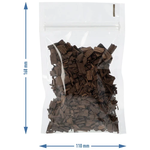 Vanilla wood flakes, heavily toasted, 50 g - 7 ['oak wood chips', ' strongly toasted oak wood chips', ' oak flakes', ' vanilla oak flakes for liquor', ' liquor additives', ' flavouring additives']