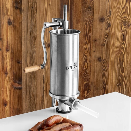 Vertical stuffer 4 kg - 15 ['sausage stuffer', ' stuffer for sausages', ' sausage stuffer', ' vertical stuffer', ' sausage filler', ' meat filler', ' home stuffer', ' catering stuffer', ' butcher equipment']