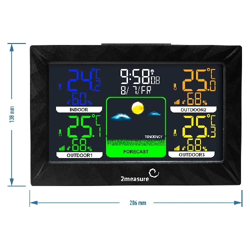 Weather station - electronic, RCC, sensor, thermometer and hygrometer  (electronic) - symbol:250202