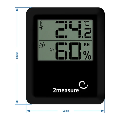 Weather station – electronic, wireless, black - 6 ['weather station', ' household weather station', ' temperature', ' ambient temperature', ' temperature monitoring', ' electronic thermometer', ' indoor thermometer', ' humidity meter', ' thermometer with hygrometer', ' thermometer with humidity meter', ' air humidity meter', ' weather station']