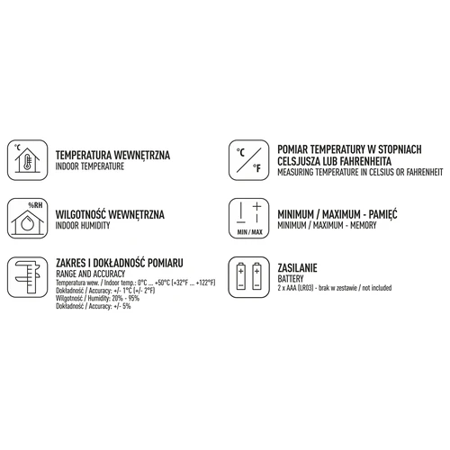 Weather station – electronic, wireless, black - 6 ['weather station', ' household weather station', ' temperature', ' ambient temperature', ' temperature monitoring', ' electronic thermometer', ' indoor thermometer', ' humidity meter', ' thermometer with hygrometer', ' thermometer with humidity meter', ' air humidity meter', ' weather station']