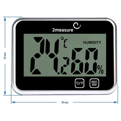 Weather station – electronic, wireless, black - 7 ['weather station', ' household weather station', ' temperature', ' ambient temperature', ' temperature monitoring', ' electronic thermometer', ' indoor thermometer', ' humidity meter', ' thermometer with hygrometer', ' thermometer with humidity meter', ' air humidity meter', ' weather station']