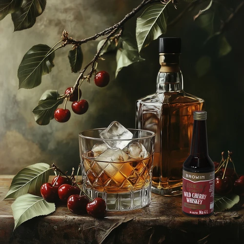 Wild Cherry Whiskey  flavouring for liquor for 4 L - 7 ['alcoholic beverage dressing', ' alcohol flavouring', ' vodka flavouring', ' flavouring essence', ' whisky flavouring', ' whisky', ' natural flavouring essence', ' whisky flavouring', ' essences', ' moonshine essences', ' wild cherry essences']