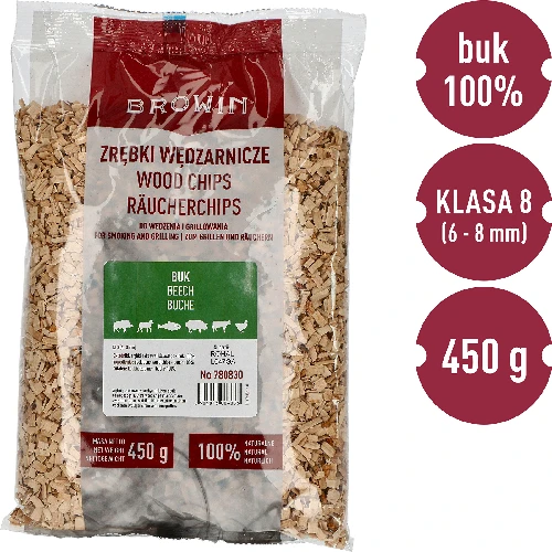 Wood chips for smoking/grilling, beech, 450 g, class 8 - 2 ['wood chips for smoking', ' smoking wood chips', ' wood chips for grill', ' wood chips for grilling', ' smoke for smoking', ' beech wood chips', ' wood chips for smoking meat', ' universal wood chips', ' wood chips for smoker', ' wood chips for fish', ' wood chips for poultry', ' wood chips for beef', ' wood chips for pork', ' wood chips for lamp', ' wood chips for venison']