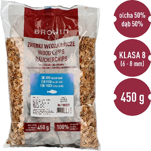 Wood chips for smoking/grilling for fish, 50% oak + 50% alder, 450 g, class 8 - 2 ['wood chips for smoking', ' smoking wood chips', ' wood chips for grill', ' wood chips for grilling', ' smoke for smoking', ' wood chips for fish', ' oak and alder wood chips', ' mix for fish', ' oak-alder wood chips', ' wood chips for smoking fish', ' wood chips for smoker', ' fish smoking', ' fish grilling', ' smoked carp cod trout salmon', ' cold smoking', ' cold smoked salmon', ' for smoker', ' which wood chips']