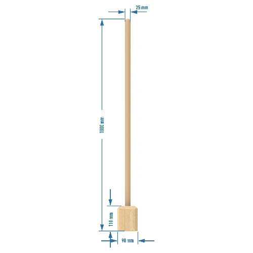 Wooden cabbage packer large 100 cm - 2 ['for brine pickles', ' for brine-pickling of cabbage', ' for sauerkraut', ' sauerkraut', ' fermented food', ' for kimchi', ' how to pickle in brine', ' healthy brine-pickles', ' cabbager packer', ' packer', ' beech wood', ' for stoneware', ' for jar', ' for barrel for brine-pickling']