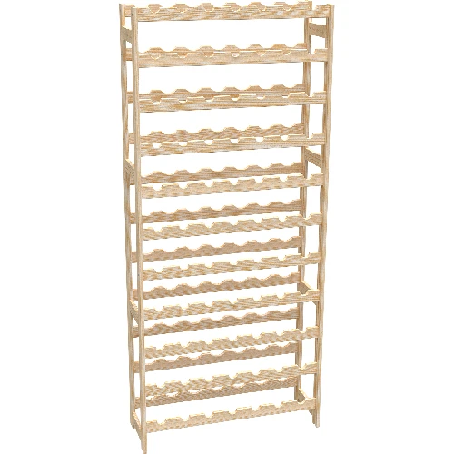 Wooden rack for wine - 77 bottles  - 1 ['wine rack', ' wine storage', ' wine accessories', ' wine aging', ' liquor rack', ' liquor stand', ' whisky rack', ' wooden rack']