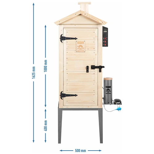 Wooden smoker 200 L -  dragON Wood 100 E with Electric Heating Module and Digital Contro - 13 ['smoking', ' easy smokers', ' electric smoker', ' smoker with control panel', ' benefits of smoking with a controller', ' wooden smoker', ' garden smoker', ' best smoker', ' smoker with controller', ' how to smoke', ' which smoker to buy', ' homemade cold cuts', ' 200 L smoker', ' tall smoker', ' spacious smoker', ' smoker with smoke generator', ' smoking with smoke', ' smoke generator for smoking', ' smoking chips', ' smoking innovations', ' professional smoking', ' easy smoking', ' how to use an electric smoker']