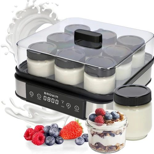 Yoghurt maker with a thermostat, 9 jars, 1.6 L - 7 ['yoghurt maker', ' yoghurt making device', ' vegan yoghurt', ' how to make yoghurt', ' for homemade yoghurt', ' yoghurt maker with thermostat', ' efficient yoghurt maker', ' for a gift', ' healthy cooking', ' best yoghurt maker', ' homemade yoghurt', ' yoghurt making equipment', ' how to make yoghurt easily', ' homemade kefir', ' healthy yoghurt', ' yoghurt in jars', ' recommended for yoghurt', ' gift']