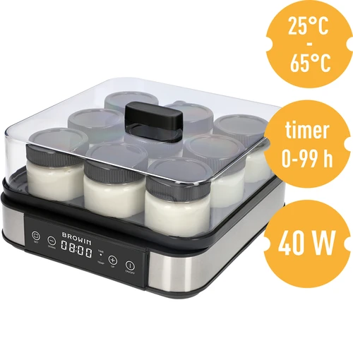 Yoghurt maker with a thermostat, 9 jars, 1.6 L - 8 ['yoghurt maker', ' yoghurt making device', ' vegan yoghurt', ' how to make yoghurt', ' for homemade yoghurt', ' yoghurt maker with thermostat', ' efficient yoghurt maker', ' for a gift', ' healthy cooking', ' best yoghurt maker', ' homemade yoghurt', ' yoghurt making equipment', ' how to make yoghurt easily', ' homemade kefir', ' healthy yoghurt', ' yoghurt in jars', ' recommended for yoghurt', ' gift']