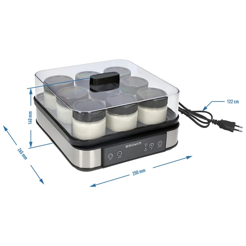 Yoghurt maker with a thermostat, 9 jars, 1.6 L - 11 ['yoghurt maker', ' yoghurt making device', ' vegan yoghurt', ' how to make yoghurt', ' for homemade yoghurt', ' yoghurt maker with thermostat', ' efficient yoghurt maker', ' for a gift', ' healthy cooking', ' best yoghurt maker', ' homemade yoghurt', ' yoghurt making equipment', ' how to make yoghurt easily', ' homemade kefir', ' healthy yoghurt', ' yoghurt in jars', ' recommended for yoghurt', ' gift']