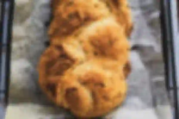 Homemade braided bread