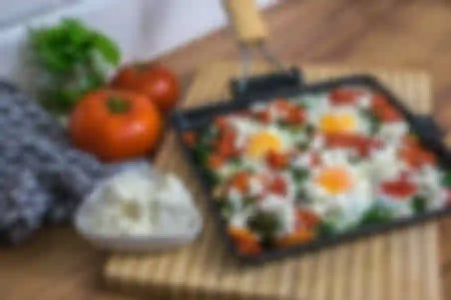 Browin Przepiśnik - Shakshuka with spinach